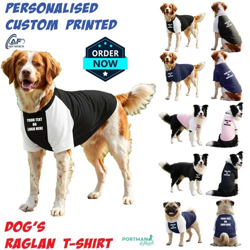 Personalised dog raglan - personalised,