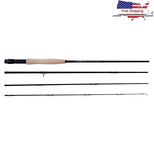 8ft 4pc fly rod 6wt - fly, moderate