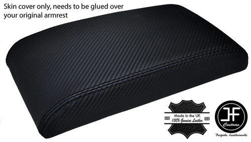 Black stitch armrest carbon - black,