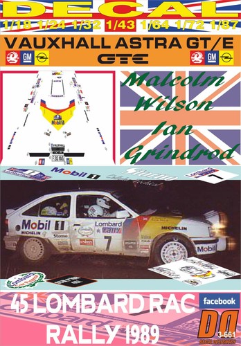 Decal vauxhall astra gte - vauxhall,
