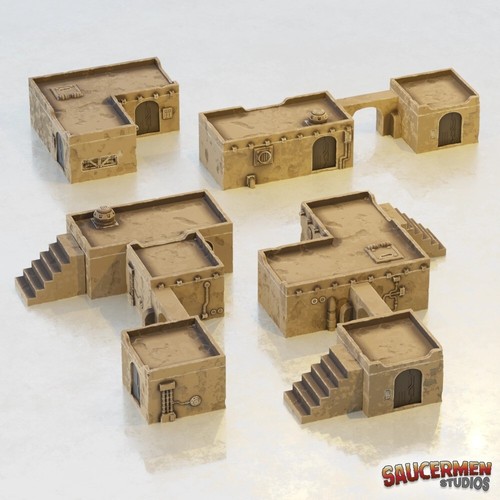 28mm desert village - village, fi