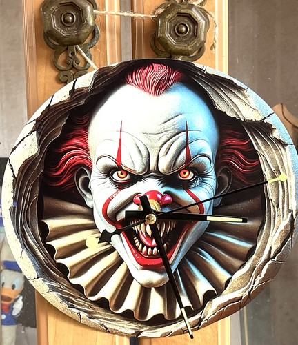 Clock halloween scary clown - halloween, it
