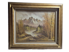 Elegant Vintage Large Oil