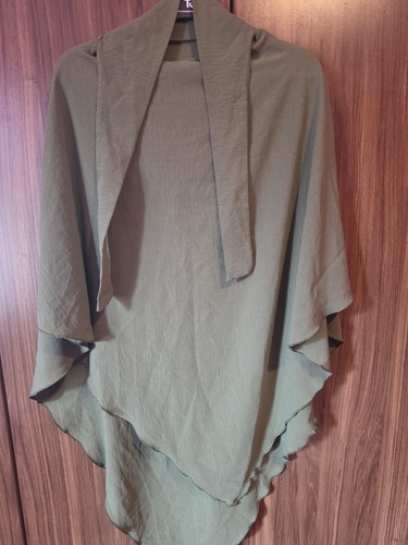 Khaki colour khimar - colour, khimar.