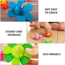 4Pcs Colourful Flower Spinning