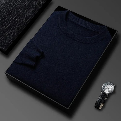 Men pure wool jumper - ,