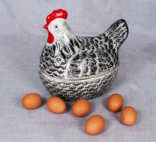 Large vintage egg storage - vintage,