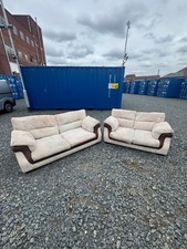 3 + 2 Seater Beige Sofa Set