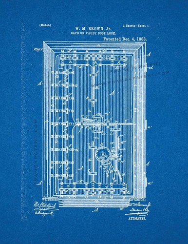 Safe vault door lock patent - safe,