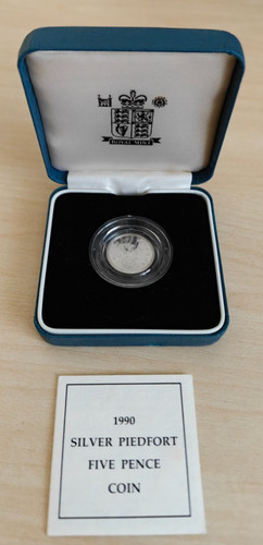 1990 silver piedfort proof - silver,