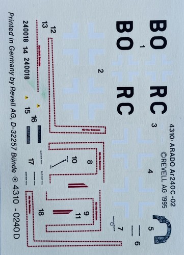 Decals revell arado - decals,