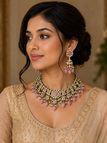 Necklace set bridal indian - necklace,