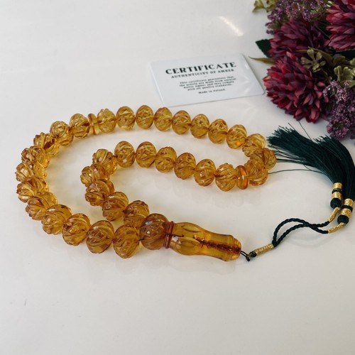 Hand polished natural amber - hand-polished,