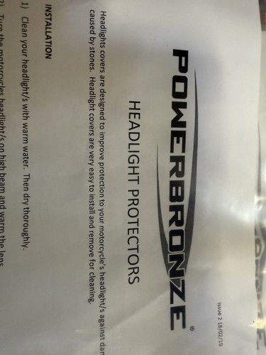 Headlight protectors triumph - protectors,