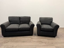 Lisbon Charcoal Fabric Sofa