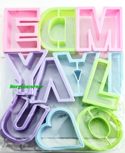 Cookie cutter letters - cookie,