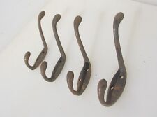 Antique Iron Coat Hooks Hat Hangers Old Art Deco Vintage 1930's  x4 - £13 a set