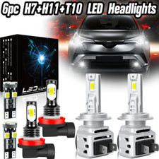 For Ford Transit Custom H7+H11+T10 LED Low/Fog/Side Headlight Bulbs Set 6Pcs