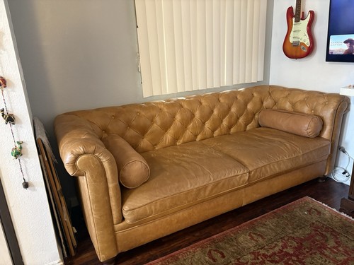 Leather chesterfield sofa - chesterfield,