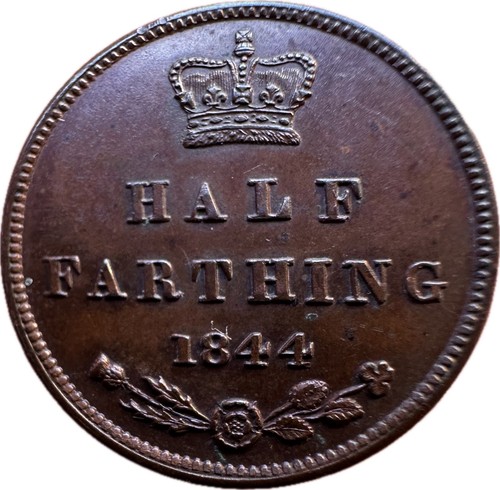 High grade victoria 1844 - 1844, half