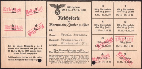 Food rations coupons 1939 - ,