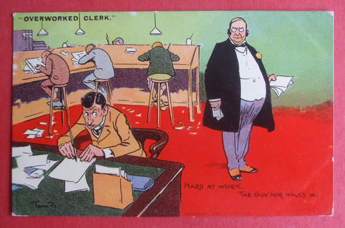 Tom browne comic overworked - tom,
