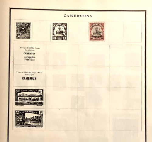 Cameroons hinged vintage - 1,