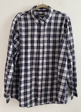 Lincoln Shirt Men’s Check Cotton Long Sleeve Button Down Size 2XL