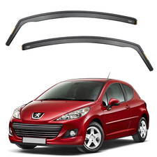 iSPEED Wind Deflectors for Peugeot 207 2006-2012 3-Door Hatchback 2pc Set
