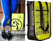  ZUMBA 2 Tote Bags 9"x 12"x 4"