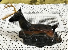 Ten Point Buck Amber Glass