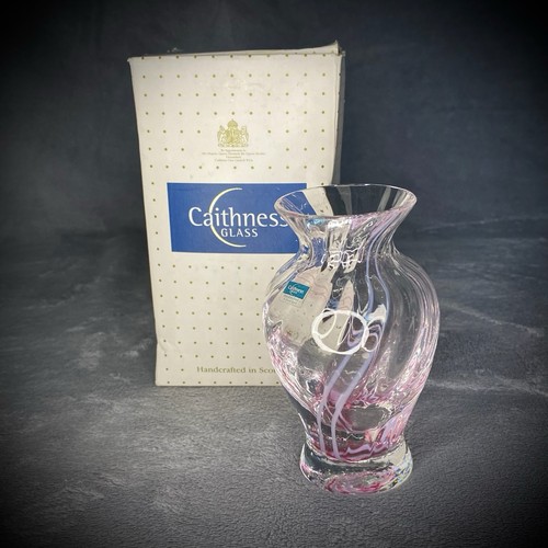 Caithness glass swirl vase - caithness,
