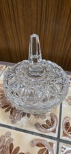 Vintage Cut Glass Trinket Dish
