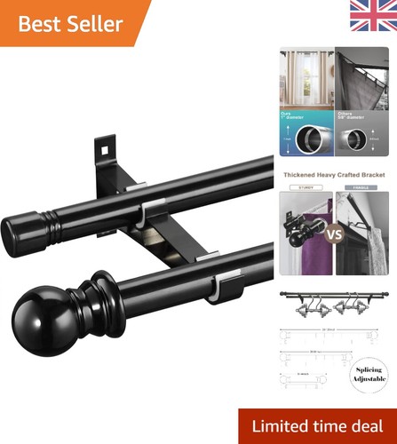 Versatile double curtain pole - curtain,