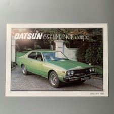 Datsun Nissan Skyline 240K GT Coupe 1980-81 UK Sales Brochure VGC