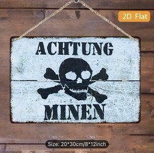 German WW2 Mine Sign
