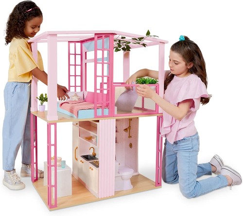 Kids dollhouse with terrace - dollhouse,