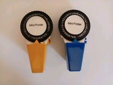 Handheld Label Makers X2 Small Plastic Embosser Vintage Office Prop - Dymo Style