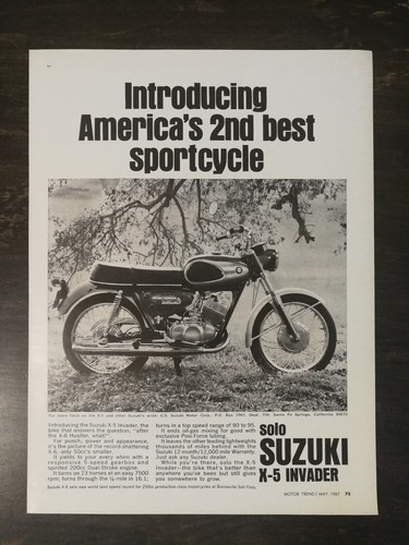 Vintage 1967 suzuki solo 5 - 1967, x-5