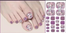 TOE NAIL WRAPS - PEEL OFF AND STICK SPARKLY TOES ! J23-01