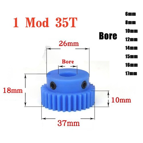 Mod teeth blue nylon - 1,
