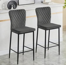 Bar Stools Set of 2 4 Breakfast Bar Chairs Counter Kitchen Island Dining Room