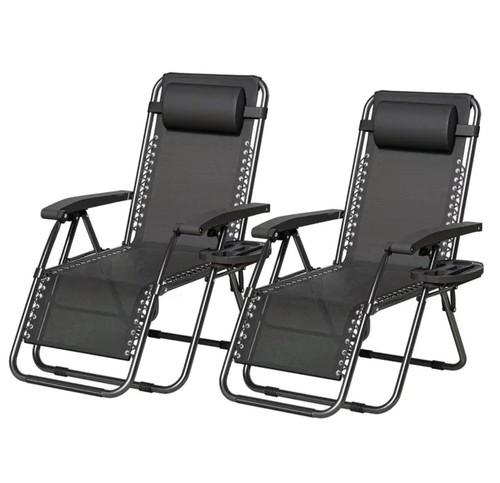 2pcs zero gravity chairs - zero,