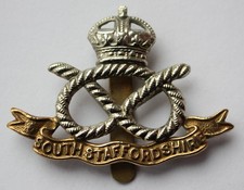 British Army, South Staffordshire Regiment Cap Badge. (O61)