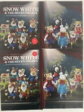 KNITTING PATTERN Alan Dart Snow White + seven dwarfs mice 15cm tall mouse toys
