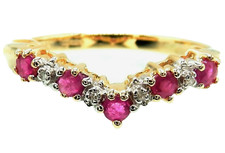 9ct gold ruby ring diamond