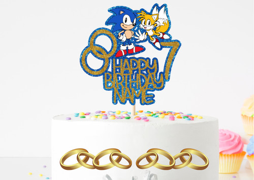 Sonic and tails - sonic, cake
