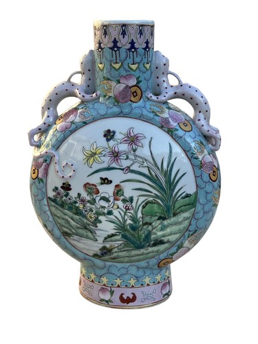 Chinese famille rose moon - famille,