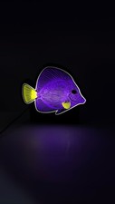 Purple Tang Fish - Shaped