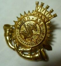 The Salvation Army Blood and Fire Cap Badge Brass 2 Blades ANTIQUE Original